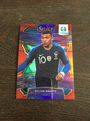 2020 Panini Select EURO Kylian Mbappe Real Madrid PSG France Variation Red 40/65