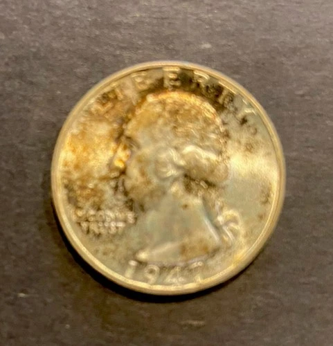 1947 S/S RPM#1 Washington Quarter Album Toned Gem Uncirculated Silver