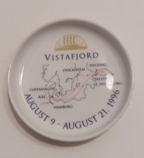 Vistafjord August 1996 Cruise Coaster Dish
