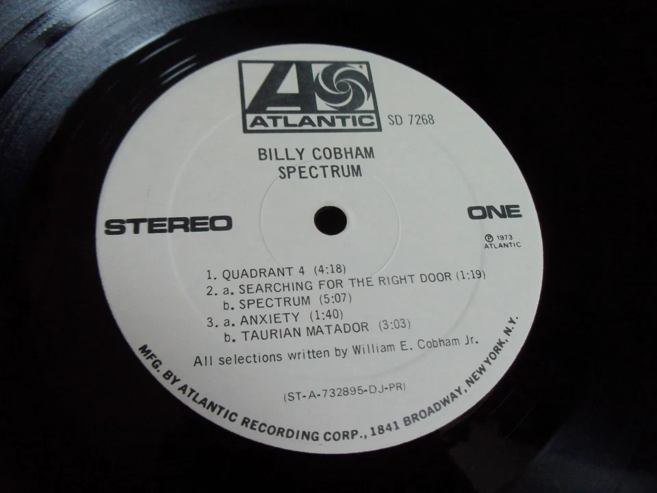 Billy Cobham Spectrum US Promo Vinyl LP 7268 Tommy Bolin Deep Purple Mahavishunu - Image 4 of 4