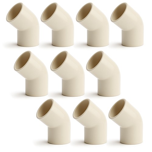 SUPPLYGIANT 10pcs CPVC 45 Degree Elbow Socket x Socket Fitting