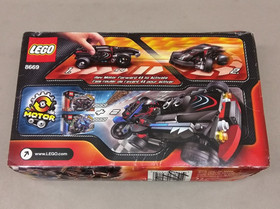 LEGO Racers 8669 Fire Spinner 360 NEW! Spins out! Black Race Car Flywheel Motor