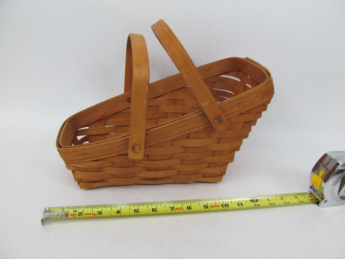 Vintage 1991 Longaberger Sleigh or Vegetable Basket VML | eBay Vintage 1991 Longaberger Sleigh or Vegetable Basket VML | eBay