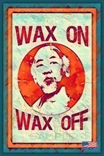 WAX ON WAX OFF! METAL SIGN USA MADE! 8"X12" FUNNY MAN CAVE BAR GARAGE PUB DECOR