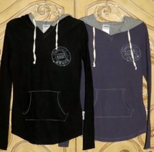 2 CAPEZIO BLACK  PURPLE HOODIES  SIZE ADULT S  NWOT