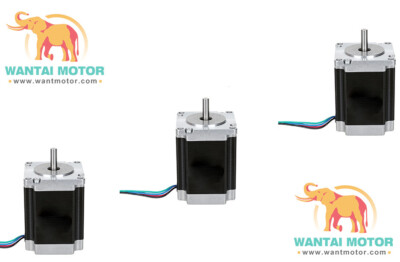 US FREE 3PCS WANTAI Nema23 stepper motor 57BYGH627 3A 1.9Nm 269z-in 76mm CNC Kit