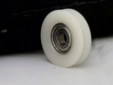 5mm Bore Bearing with 17mm Round Nylon Pulley U Groove Track Roller Bearing 5x17