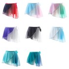 Women's Adult Chiffon Ballet Wrap Over Scarf Asymmetric Dance Skirts Dancewear