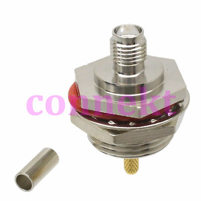 1pce SMA female jack RG174 RG316 LMR100 RF connector O-ring M16 BOX panel mount
