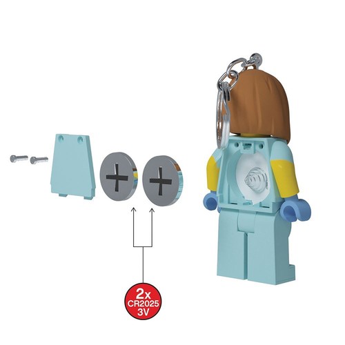LEGO Infirmière / Vétérinaire Minifigure Lumière Clé Iconique (Porte-clés / Porte-clés) - Photo 2/9