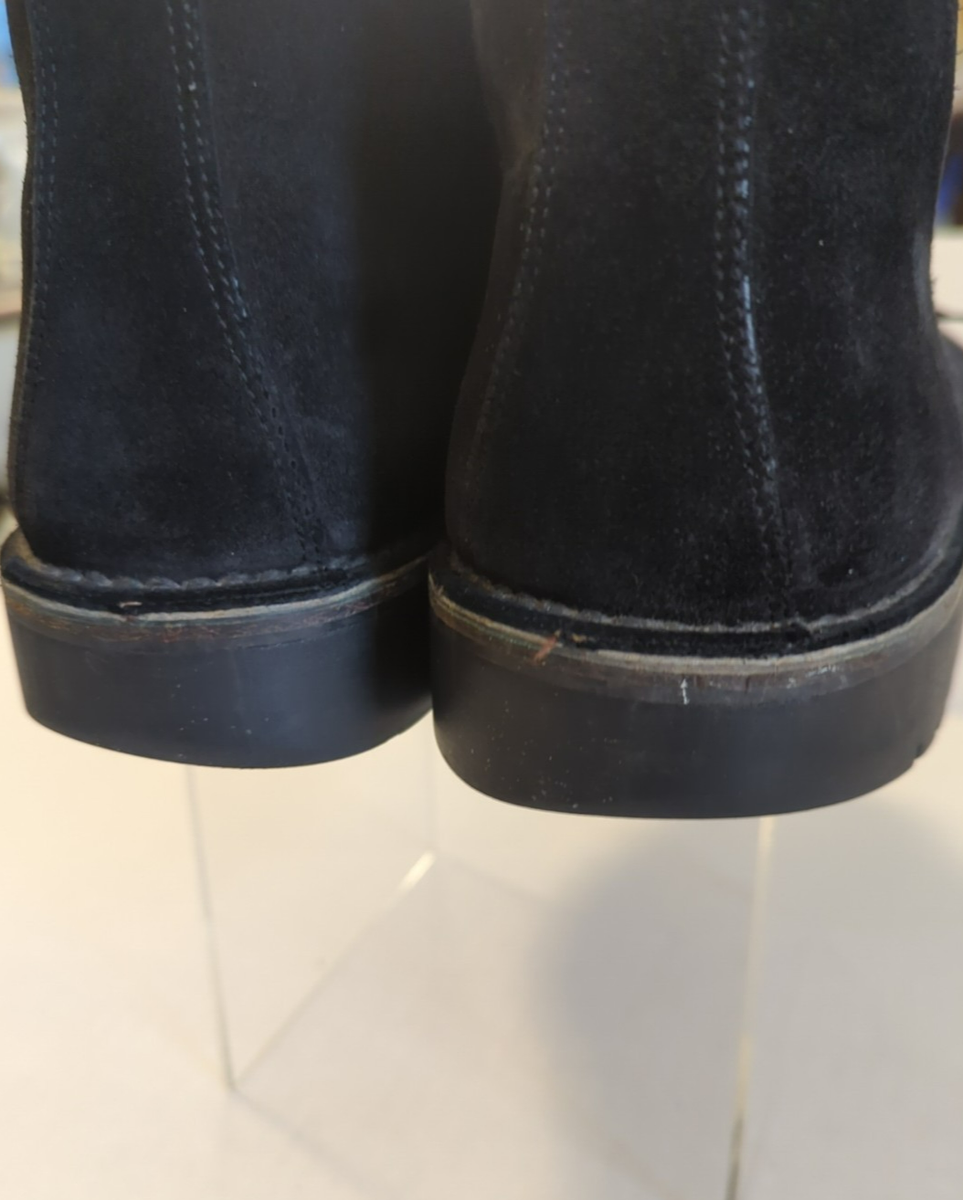 Salvatore Ferragamo Black Suede Slip-On Chukka Boots Salvatore Ferragamo Men main image 4