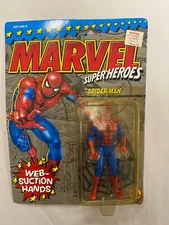 SPIDER-MAN WEB SUCTION   HANDS  TOY BIZ 1990 FIGURE