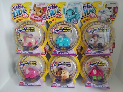 SET OF LITTLE LIVE PETS Lil' Mouse new Sealed Series #1 2014