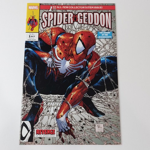 Cómic variante Spider-Geddon #1 Phillip Tan McFarlane homenaje páginas blancas con certificado de autenticidad - Imagen 2 de 8