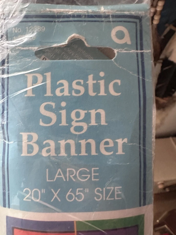 全新 复古 Retirement Celebration 塑料标志横幅 20x65” — 第 3/3 张图片