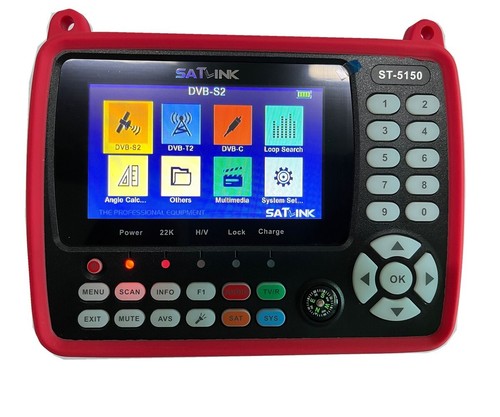 SATLINK ST-5150 Satellite Finder Meter DVB-S/S2/T/T2/C Combo MPEG-4 H.265(8 Bit) - Picture 1 of 14