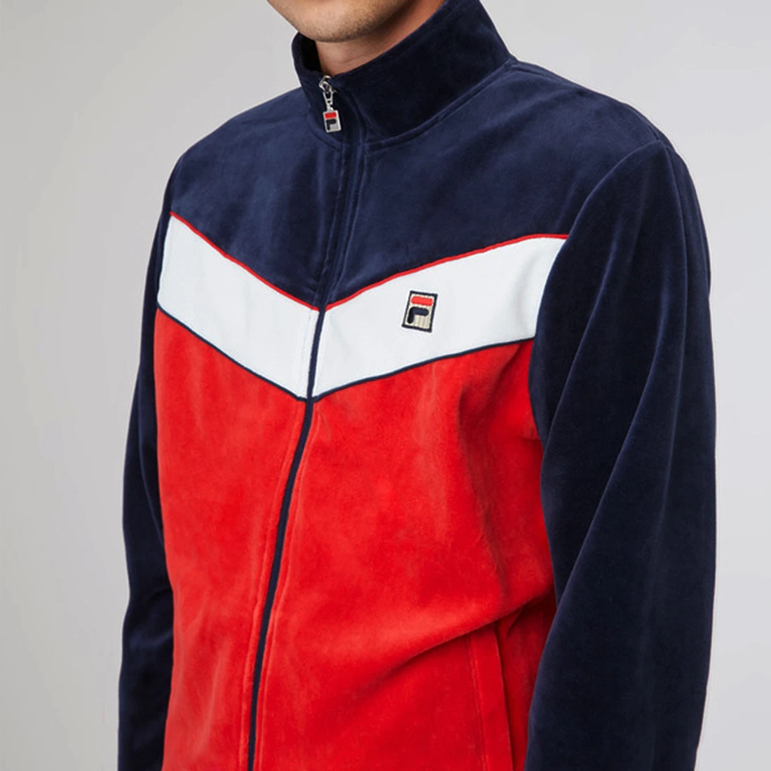 Fila men's velour jacket sale