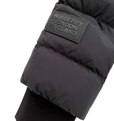 BURBERRY NEWBRIDGE BLACK HOODED QUILTED DOWN LONG PARKA