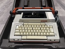 VINTAGE Smith-Corona Coronamatic 2200 Electric Typewriter W/ Case - RETRO/ORANGE thumbnail