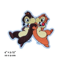Chip And Dale Cartoon Series Chipmunk Characters Embroidered Iron On Patch