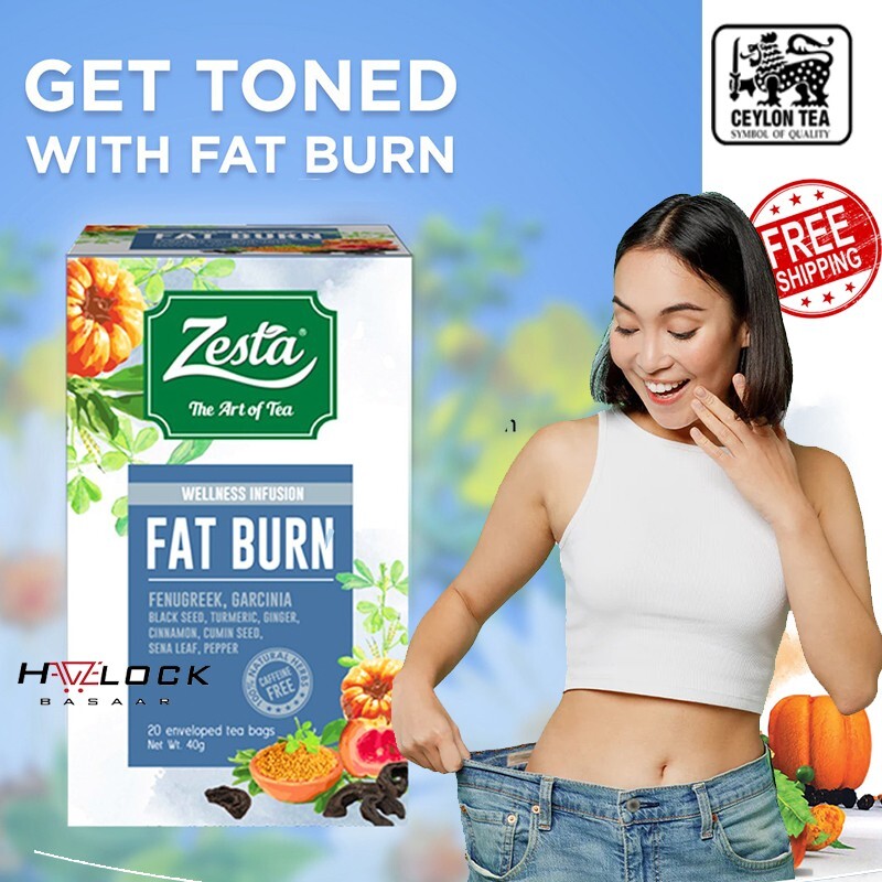 Zesta Ceylon Fat Burn Tea 20 bags Ceylon Wellness Infusion immune boost