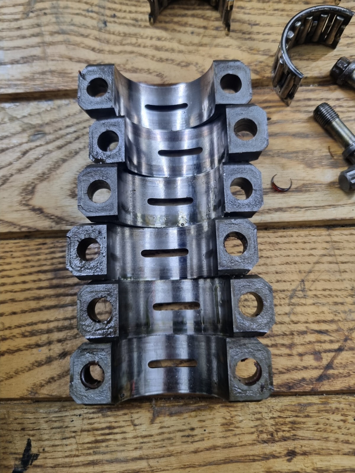 4pcs Mariner 150 HP 2 Stroke V6 Piston And Connecting Rod 6368118