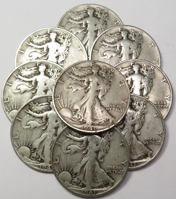 1939-D /"SET BUILDER/" Silver Walking Liberty 50c Half Dollar US Coin #18465