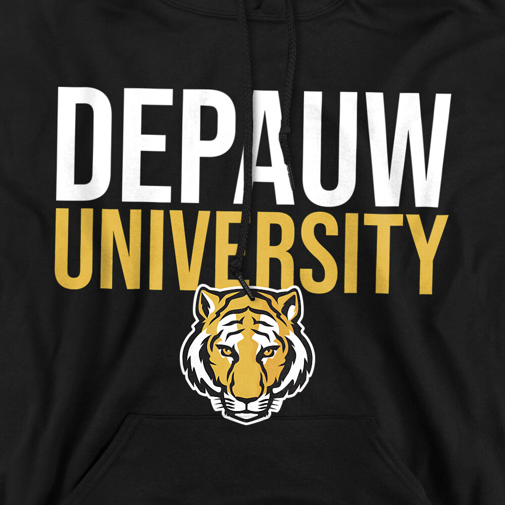 University Of Delaware Official Unisex Pullover Hoodie - Stacked Logo, 50% Cotton 50% Polyester, Machine Washable - View #6