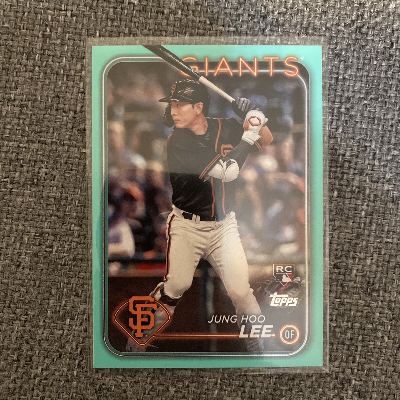 Jung Hoo Lee 2024 Topps Series 2 Aqua Parallel Giants Rookie RC Fanatics #691