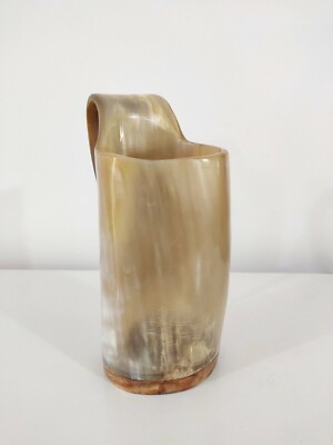 Viking Drinking Horn Mug Scratch & Dent S - Authentic Cattle Horn Drinking Cups (Clearance, Not Perfect Condition) Viking Horn Mug - Foto 4