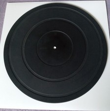 Vintage SONY Rubber Slip Mat For Turntable Record Player 11.25 in. w/ Bottom Lip