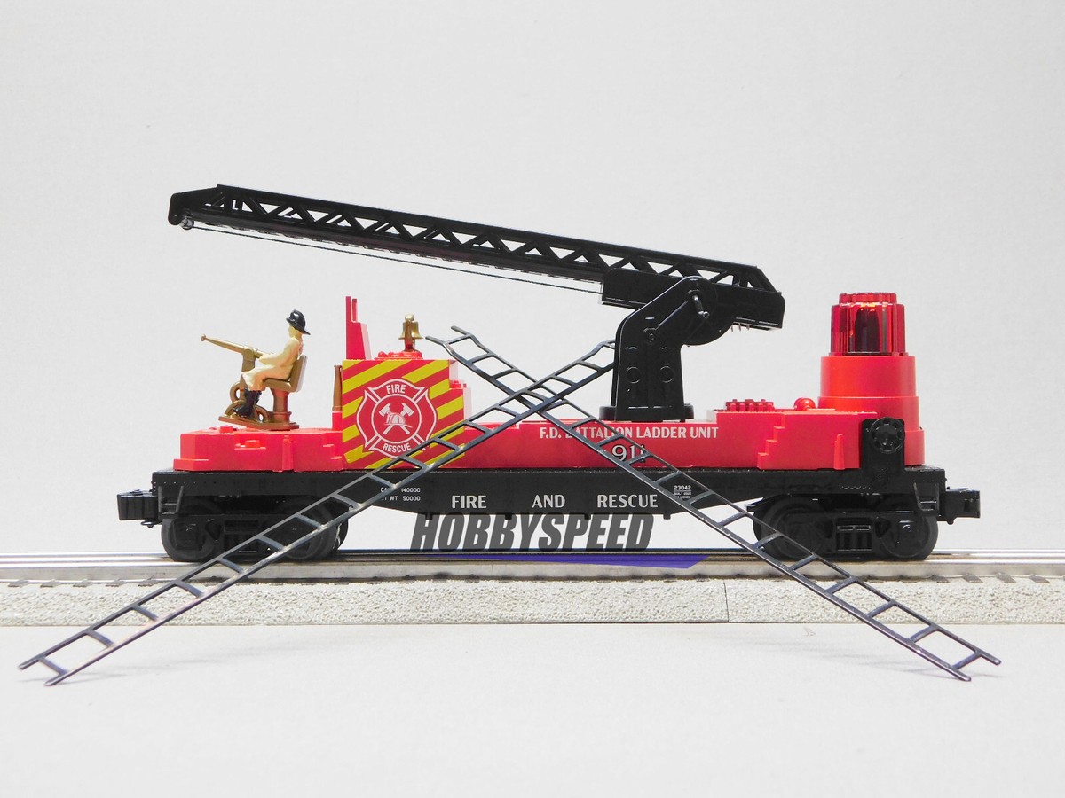 LIONEL 2223040 EMERGENCY RESPONSE FIRE RESCUE LADDER CAR O GAUGE