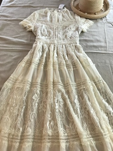 bohemian lace midi dress