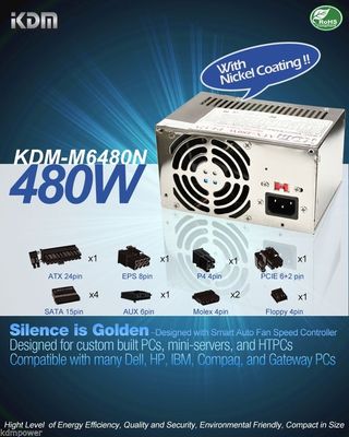 New 480W BESTEC ATX-1956D Power Supply Upgrade/Replace  50N