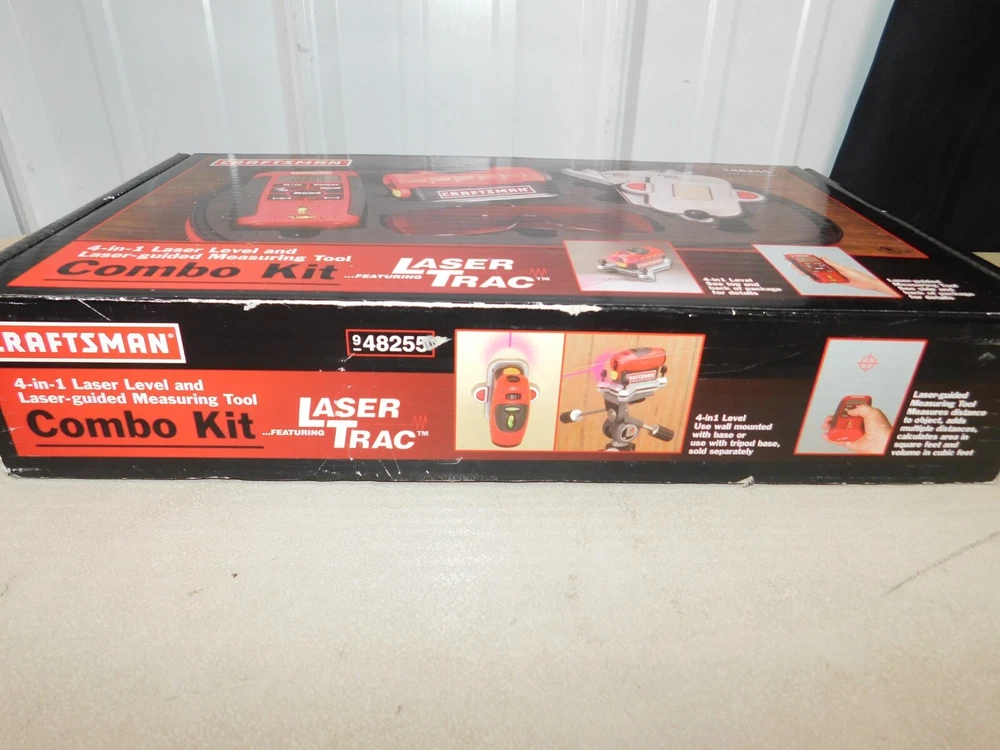 CRAFTSMAN LASER LEVEL TRAC COMBO KIT 4 N 1 MEASURING TOOL 9-48255 (EB94)