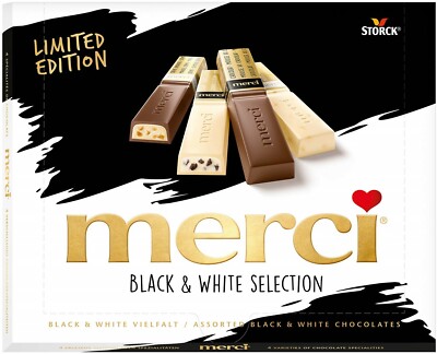 Merci Black & White Selection Pralinen Weiße Schokolade Limited Edition - 240g