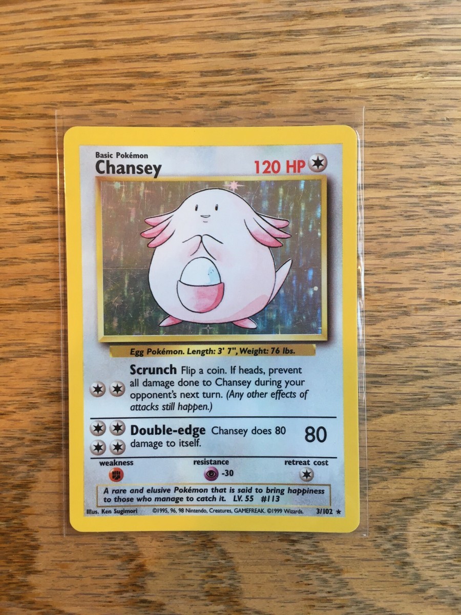 Chansey 3/102 Holo Rare | eBay