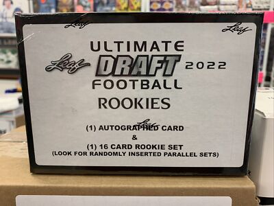 2022 LEAF ULTIMATE ROOKIE FOOTBALL BOX 16 CARD ROOKIE SET +1 AUTO BOX READ BELOW