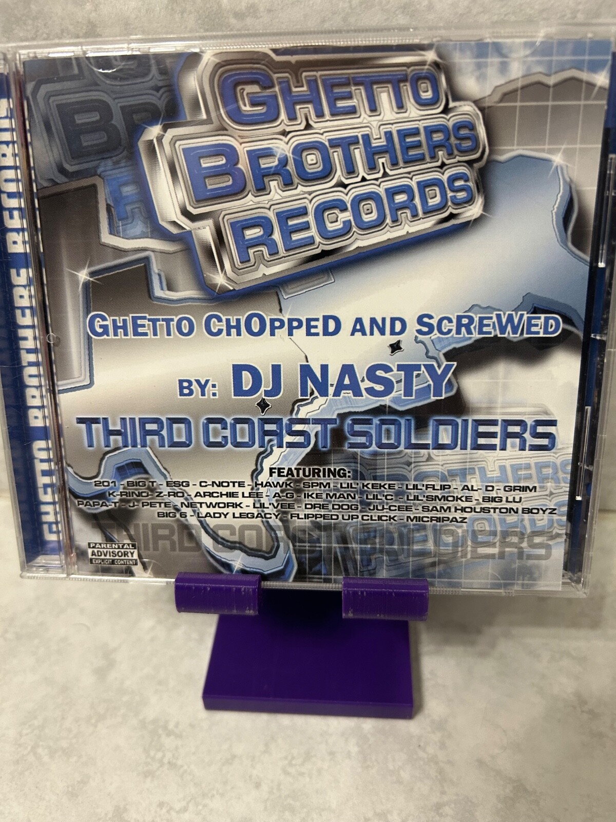 DJ NASTY (“THIRD COAST SOLIDERS”)  SLOW! TEXAS RAP CD (PA) 2002 GHETTO BROTHERS