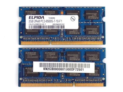 4GB (2x2GB) Acer KN.2GB09.006 EBJ21UE8BDS0-AE-F DDR3-1066Mhz PC3-8500S SO-Dimm