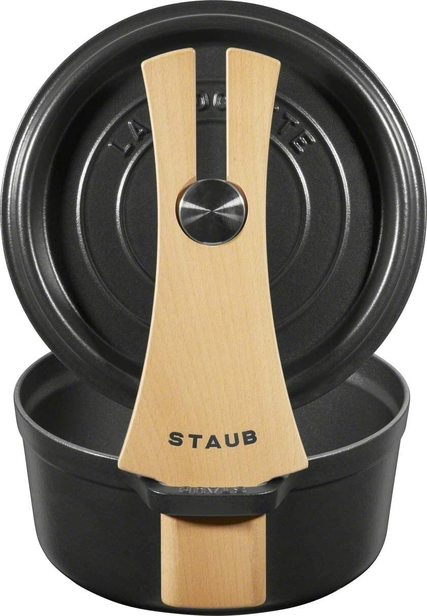 STAUB WOOD LID HOLDER Pod lid stand for Pico Cocotte Round Authorized