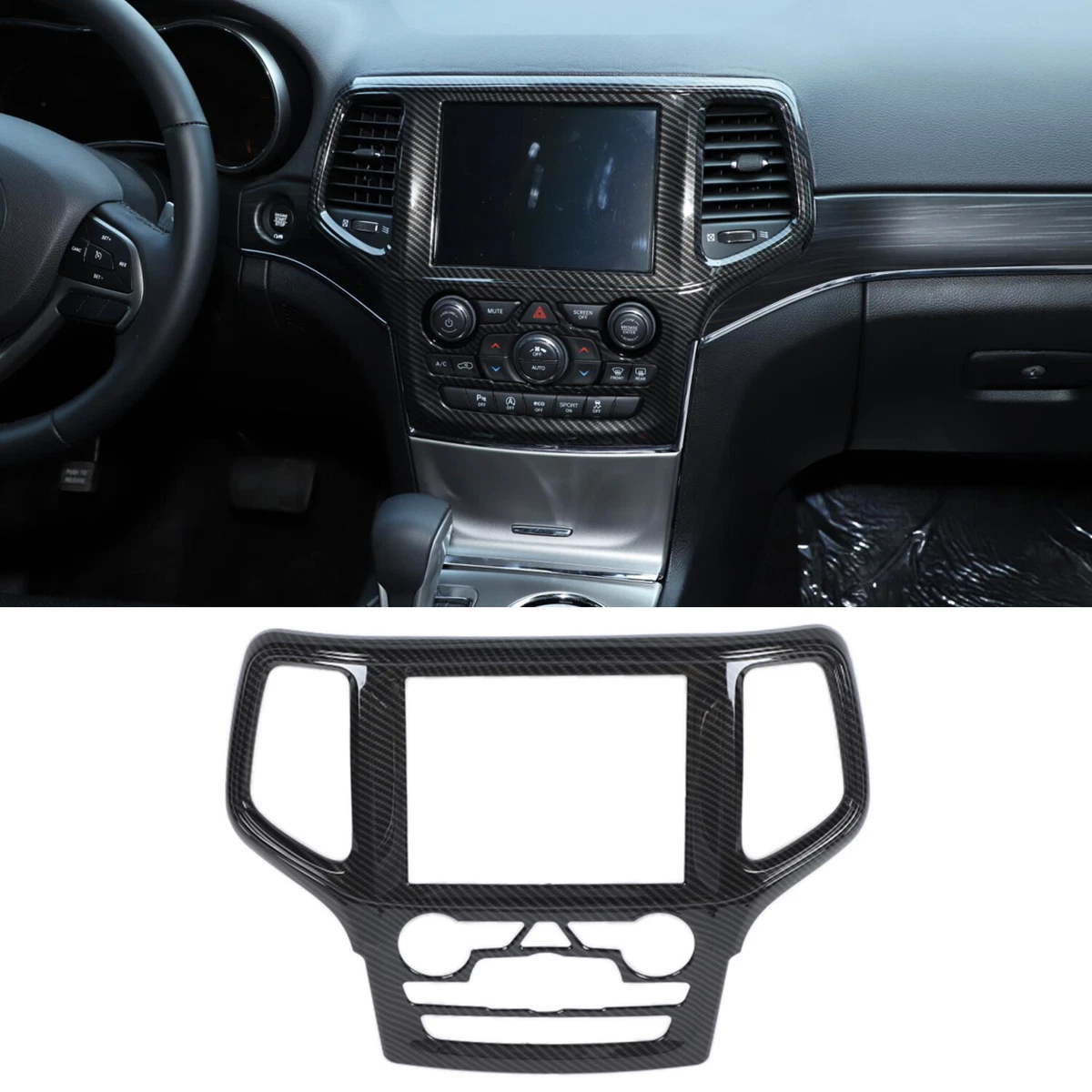 For Jeep Grand Cherokee 2019 23 Accessories Carbon Fiber ABS