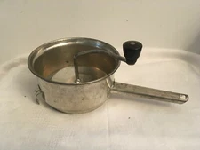 Vintage 7.25" diameter FOLEY FOOD MILL Stainless Steel Ricer Masher Strainer