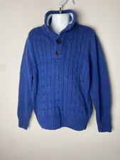 BOYS H M LOGG BLUE PULLOVER KNIT SWEATER 6-8 YEARS