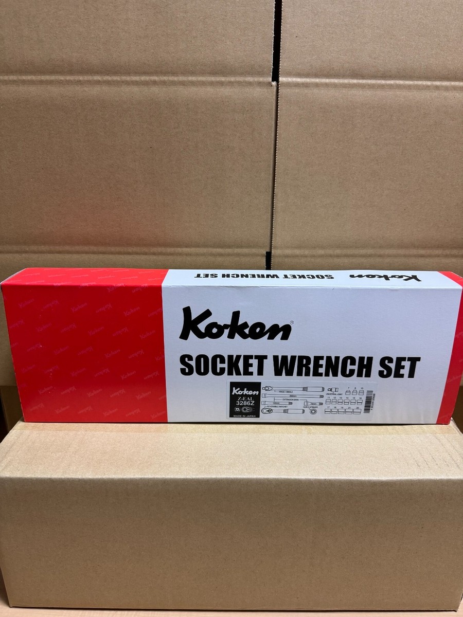 ESP 助六　cherry ken Ko-ken Socket Wrench 21 pcs Set 9.5mm Drive 6-point 7-22mm 3286Z