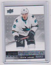 2016 2016-17 UPPER DECK PREMIER KEVIN LABANC ROOKIE BASE 227/299 R-3 SHARKS