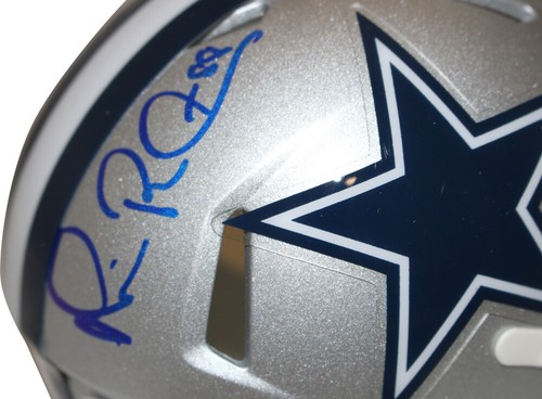 Michael Irvin Autographed Dallas Cowboys Speed Mini Helmet Beckett 38885 - Picture 2 of 5
