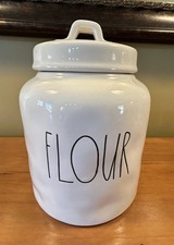Rae Dunn Artisan Collection Flour Stonrware Canister 8.5  H