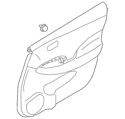Genuine Nissan Door Trim Panel 80901-5SA0D