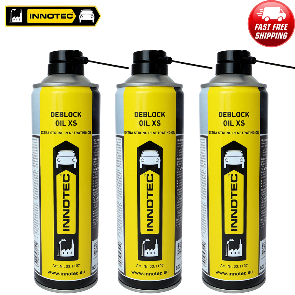 3 x INNOTEC® Deblock Oil XS - Penetrating DEBLOCK - Rust Dissolver 500ml Export
